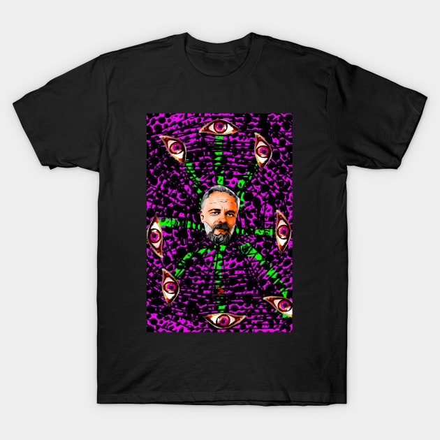 Philip K. Dick V T-Shirt by Exile Kings 